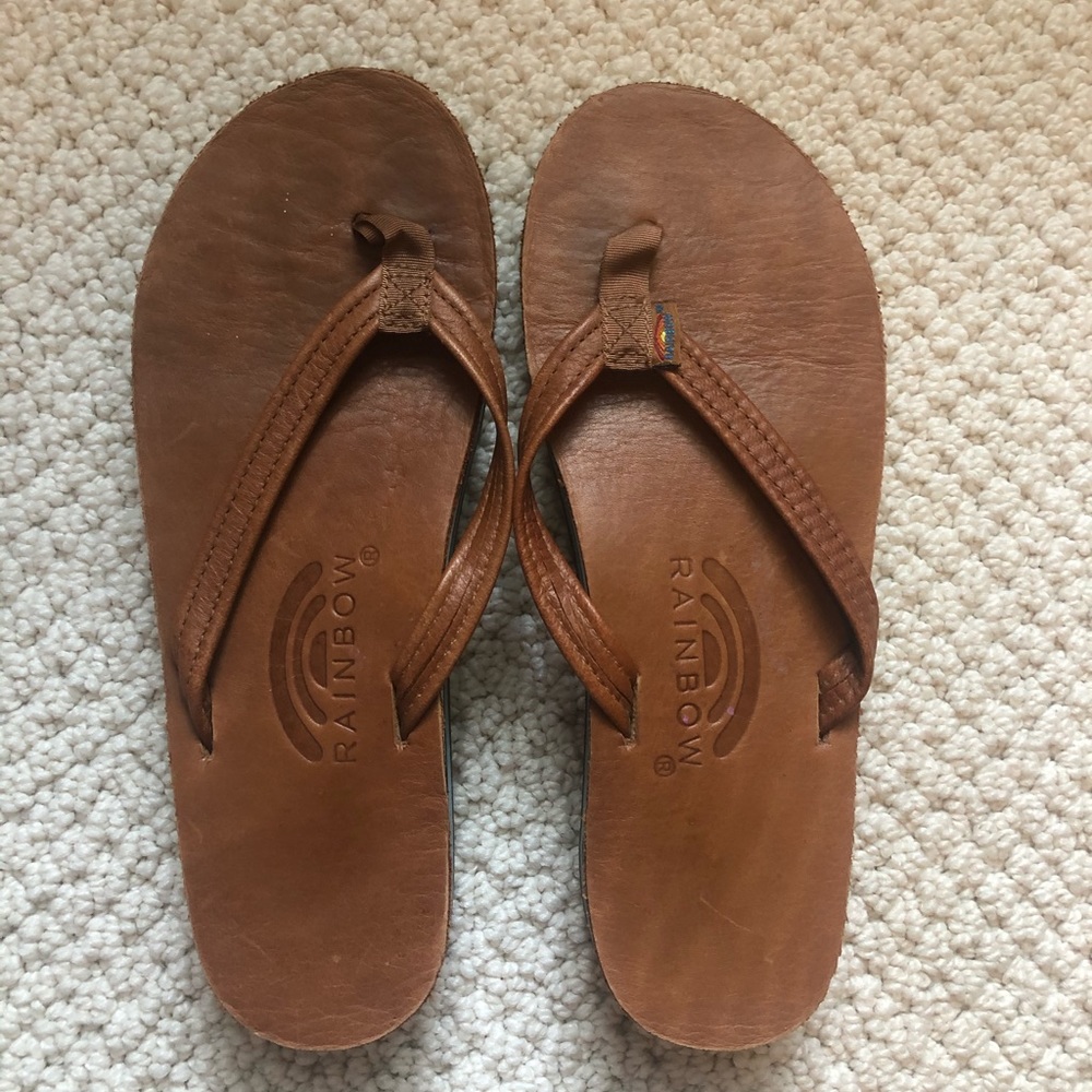 Rainbow Flip Flops